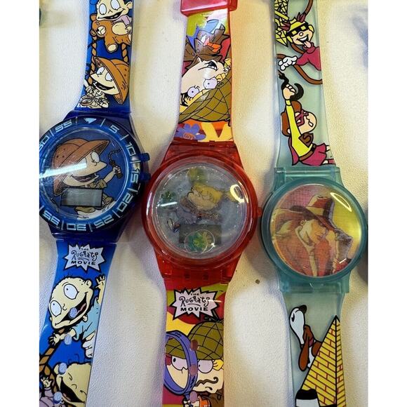 VtgThe Rugrats Movie Collectible Watches Set of‎ 4 Equity 1998 Plus 2 - Untested - Picture 6 of 16